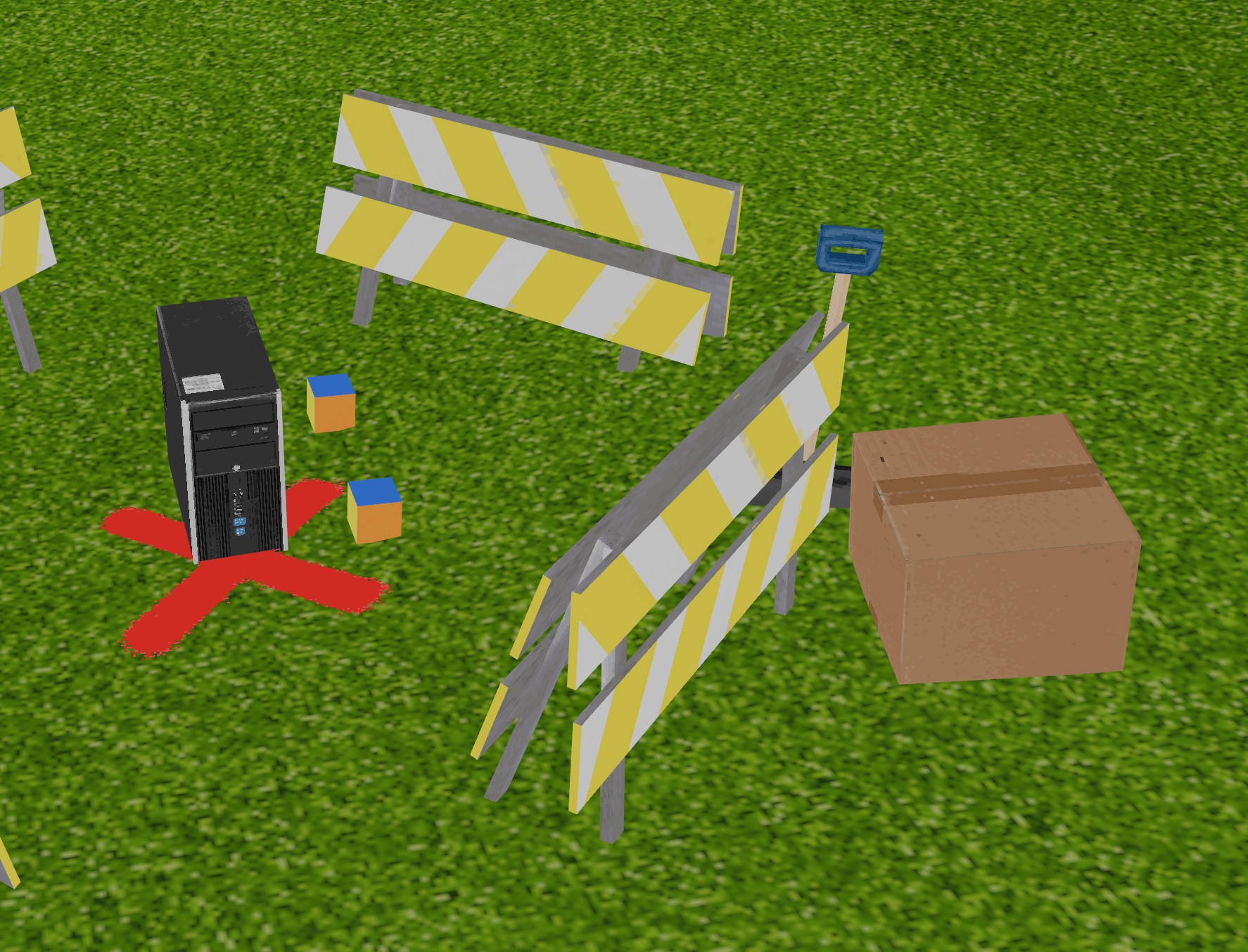 Strange cubes unearthed at the Flop Inc. dig site
